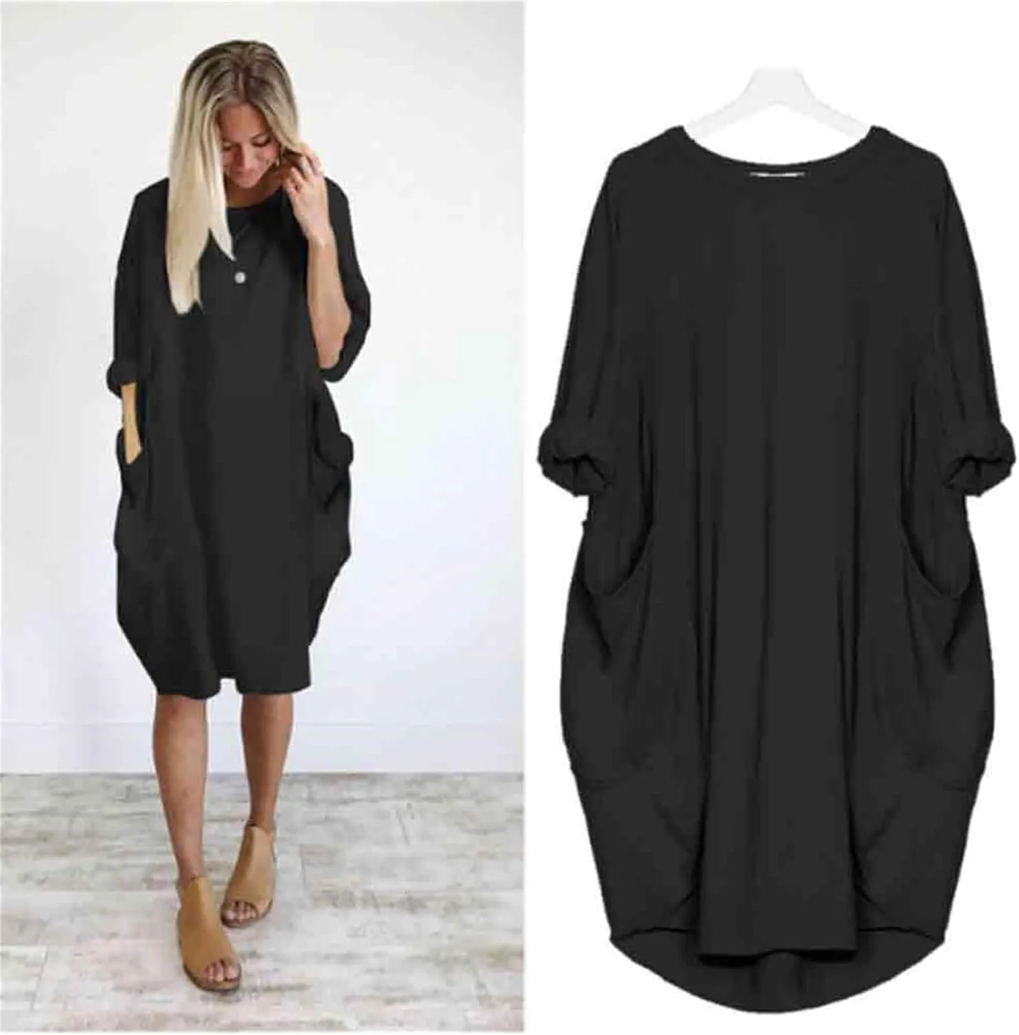 Womens Casual Summer T Shirt Dress Short Sleeve Casual Loose Sundress Oversized Mini Dress