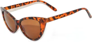Womens Cat Eye Sunglasses Classic Vintage High Pointed Winged Retro Design UV Protection