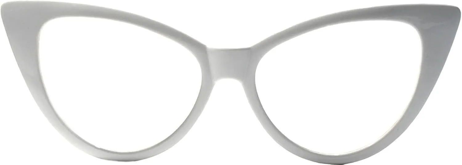 Womens Cat Eye Sunglasses Classic Vintage High Pointed Winged Retro Design UV Protection