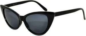Womens Cat Eye Sunglasses Classic Vintage High Pointed Winged Retro Design UV Protection