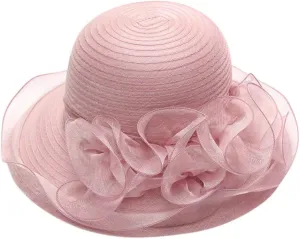 Women's Kentucky Church Derby Racing Horse Organza Hat Bucket Hat Bowler Wedding Dress Party Cap