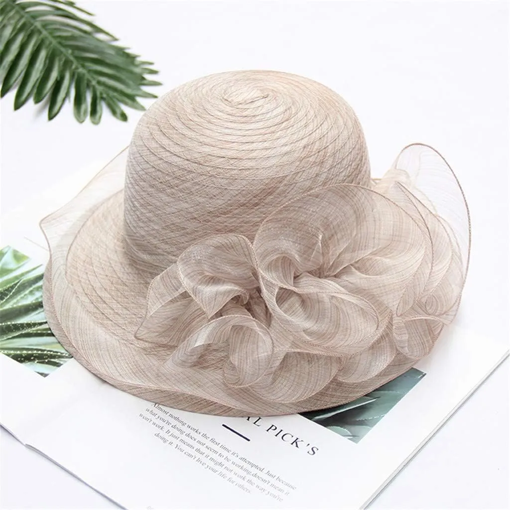 Women's Kentucky Church Derby Racing Horse Organza Hat Bucket Hat Bowler Wedding Dress Party Cap