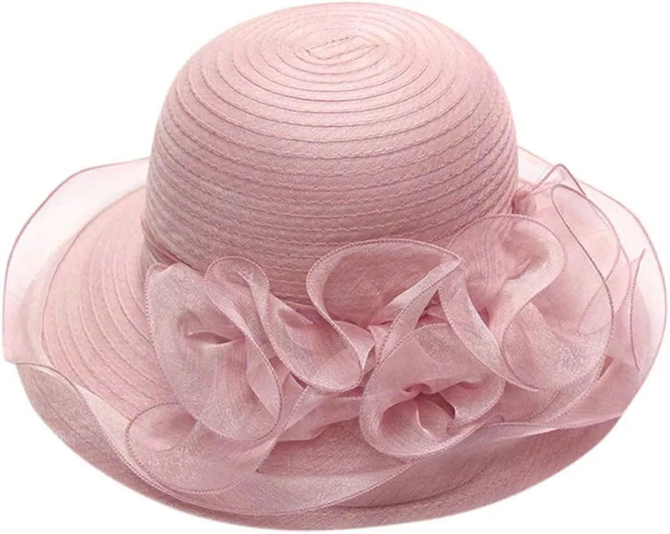 Women's Kentucky Church Derby Racing Horse Organza Hat Bucket Hat Bowler Wedding Dress Party Cap