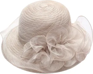 Women's Kentucky Church Derby Racing Horse Organza Hat Bucket Hat Bowler Wedding Dress Party Cap