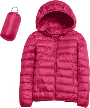 Womens Puffer Jacket Quilted Lightweight Alternative Down Coat Warm Winter Women Lightweight Waterproof Raincoat