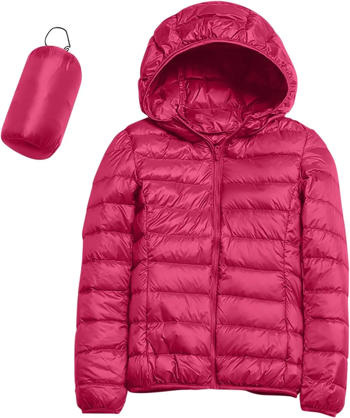 Womens Puffer Jacket Quilted Lightweight Alternative Down Coat Warm Winter Women Lightweight Waterproof Raincoat
