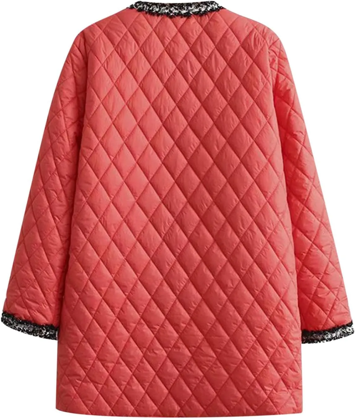 Women's Quilted Lightweight Jackets Winter Coats Casual Thicken Puffer Jackets Warm Long Down Coats Parkas Outerwear