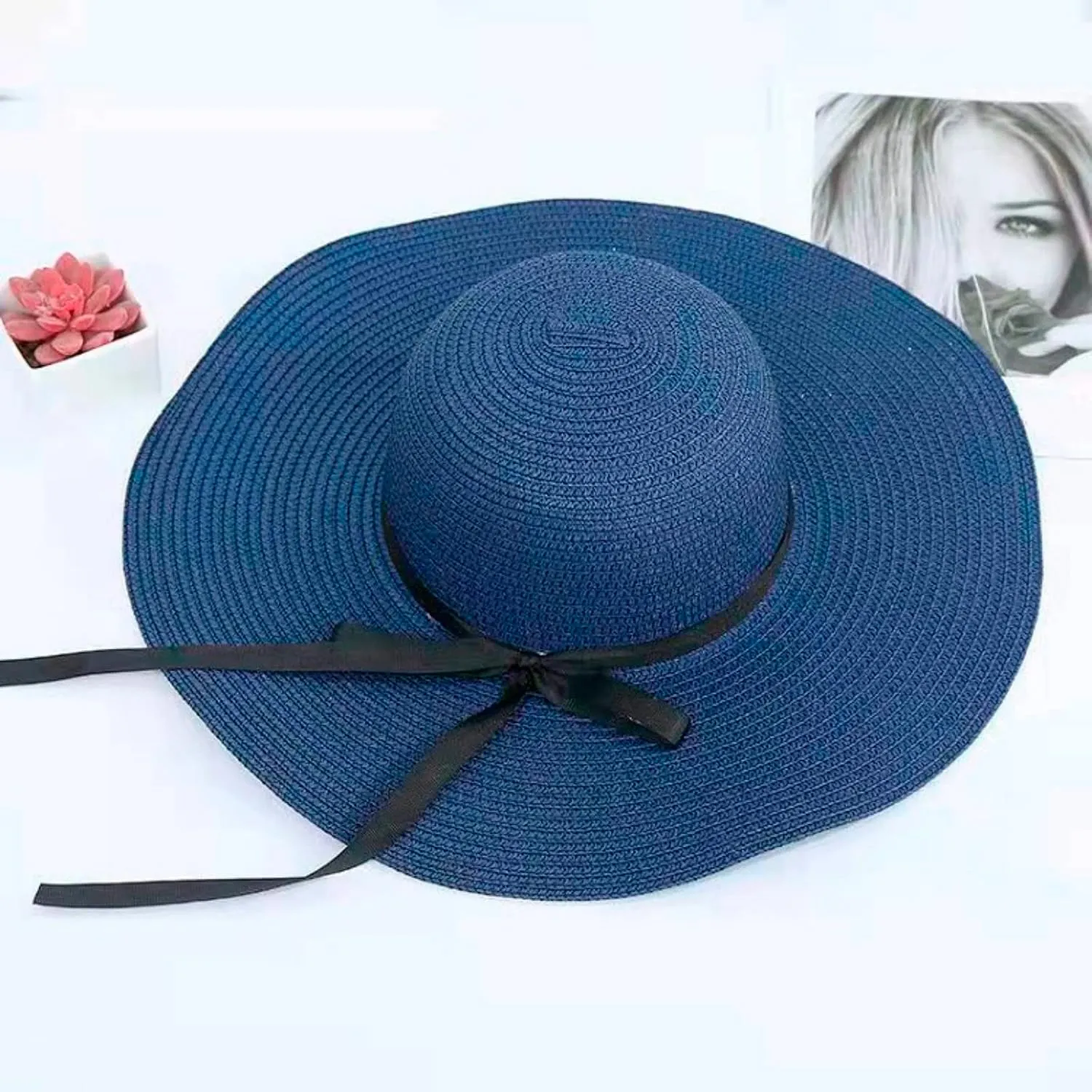 Womens Sun Straw Hat Straw Hats for Women Straw Panama Hat Wide Brim Beach Hat Casual Hat