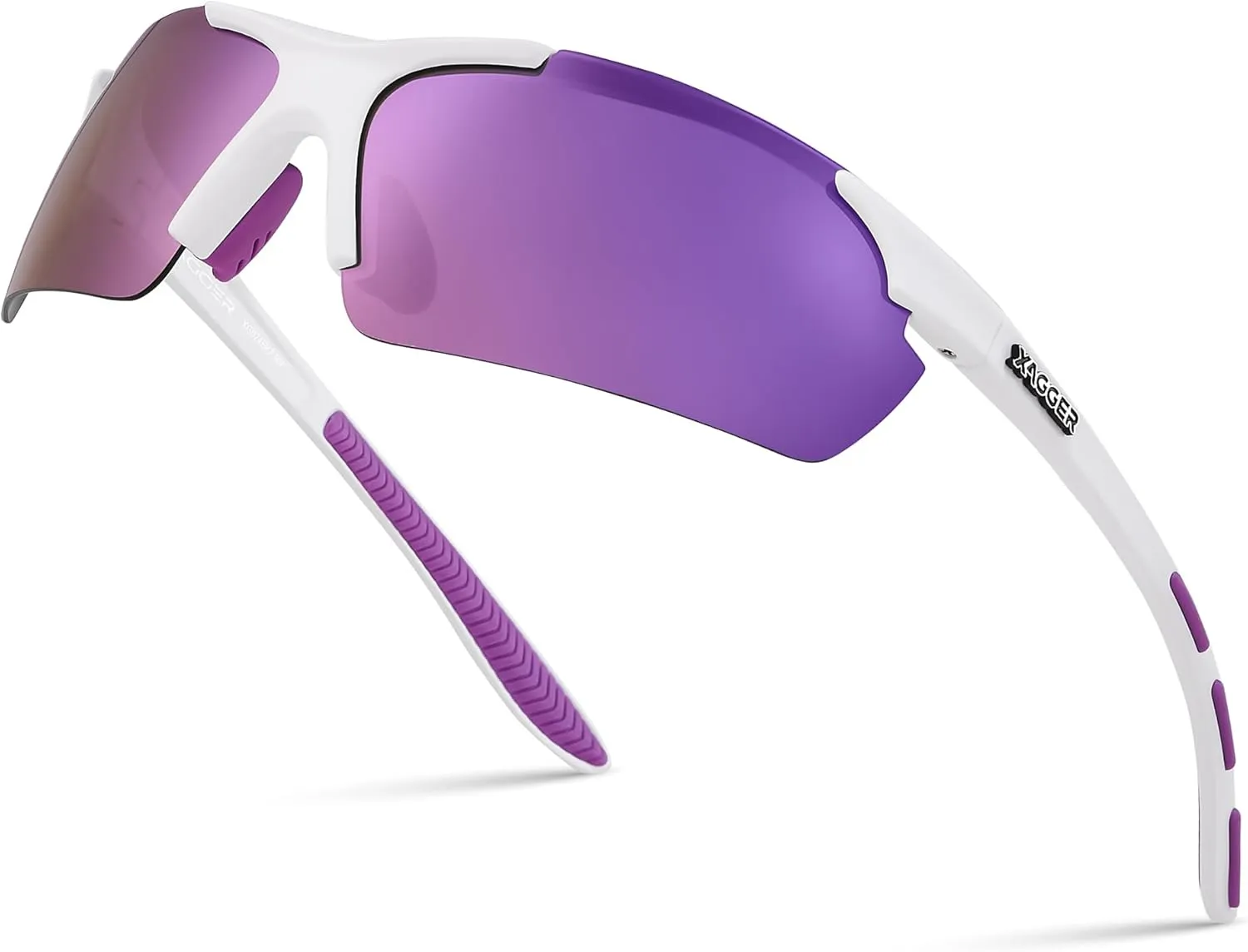 Xagger Polarized Sports Sunglasses for Men Women Wrap Around UV400 Running Baseball Softball Cycling Driving Glasses