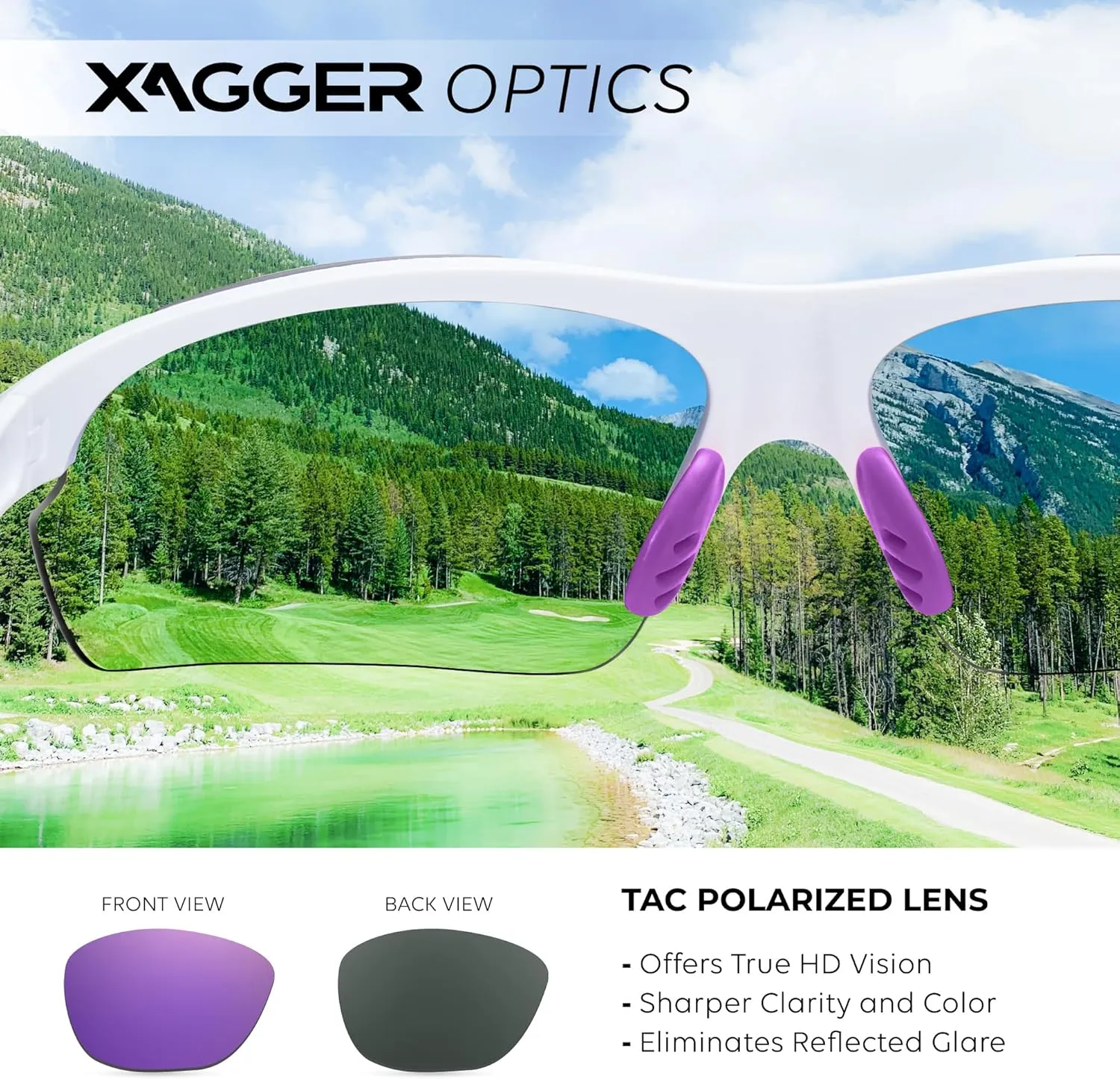 Xagger Polarized Sports Sunglasses for Men Women Wrap Around UV400 Running Baseball Softball Cycling Driving Glasses