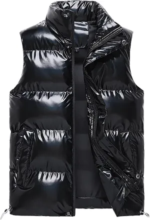 Ymosrh Men's Puffer Jacket Lightweight Packable Down Vest Jacket Coat, M-5XL