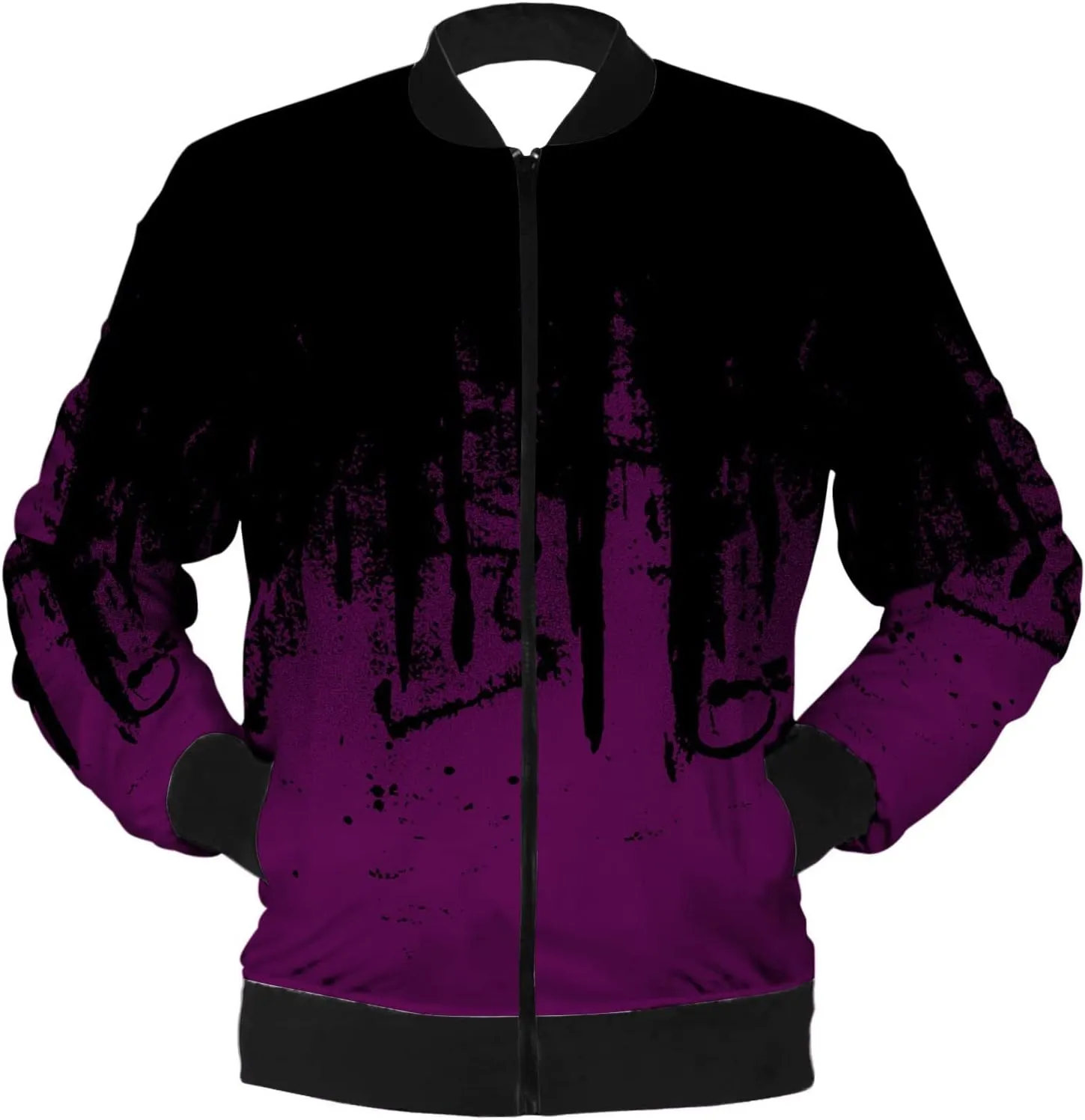 Ymosrh Packable Jacket Mens Autumn and Winter Men's Printed Thin Jackets Casual Versatile Jackets Jacket
