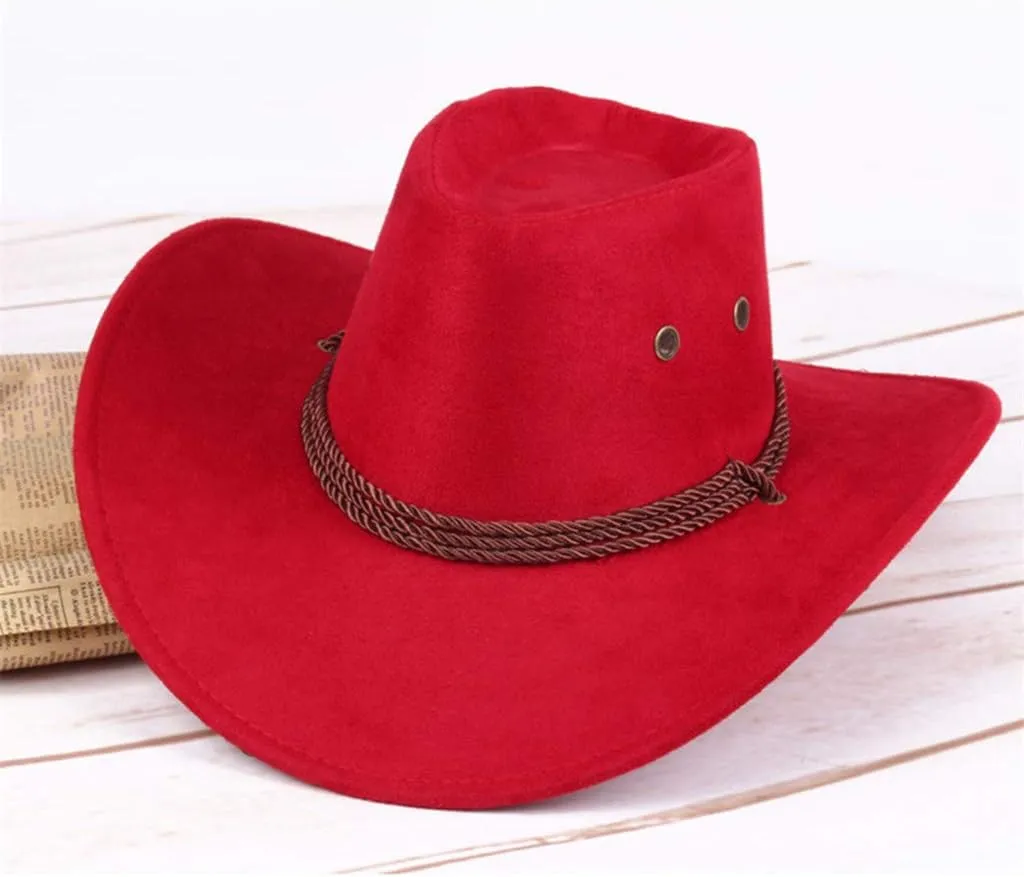 YOLAI Western Cowboy Hat for Women Men Small Short Wide Brim Beach Cowgir𝐥S Cattleman Cowboys Hats
