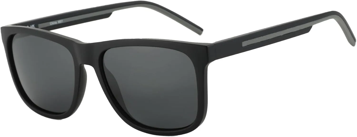 ZENOTTIC Men's Polarized Sunglasses - Lightweight TR90 Frame Square Mens Sunglasses UV400 Protection