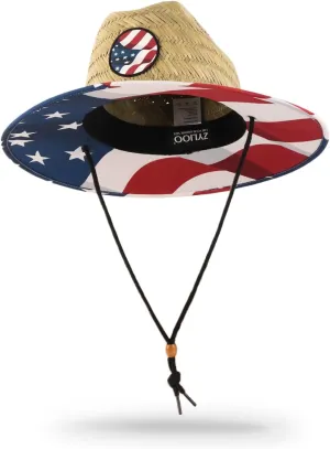 Zylioo Oversize XXL Straw Hat for Men,XL Women Wide Brim Lifeguard Hat,Large Beach Sun Hat UPF 50  for Sun Protection